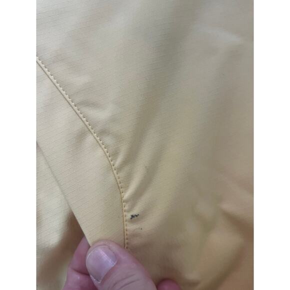 EUC Adidas light yellow zip up jacket sz M ClimaProof Activewear Lightweight - Picture 3 of 7
